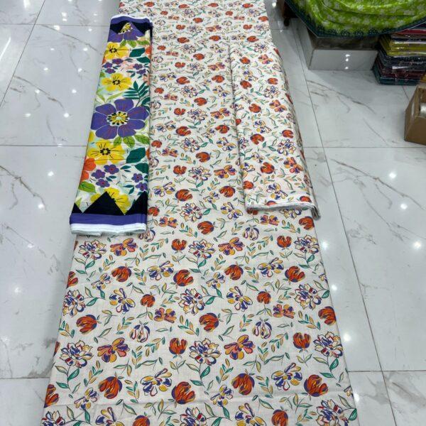 Bareeze Lawn Summer Collection 2025 Allover Digital Printed Lawn Fabrics 3-Piece Suit Design No 23