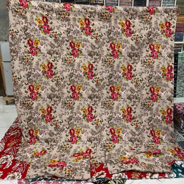 Safa Marwa Original Bedsheet Crystal cotton Export Quality King Size Double Bedsheet Design No32