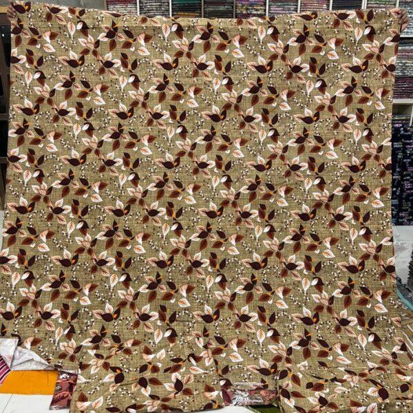 Safa Marwa Original Bedsheet Crystal cotton Export Quality King Size Double Bedsheet Design No17