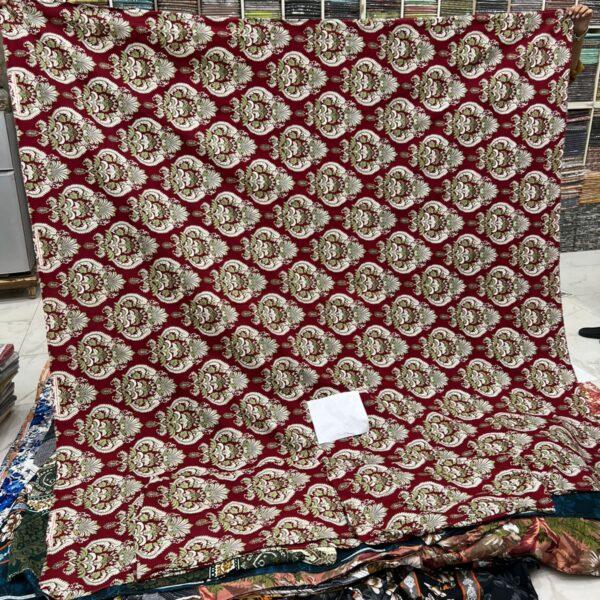 Safa Marwa Original Bedsheet Crystal cotton Export Quality King Size Double Bedsheet Design No29