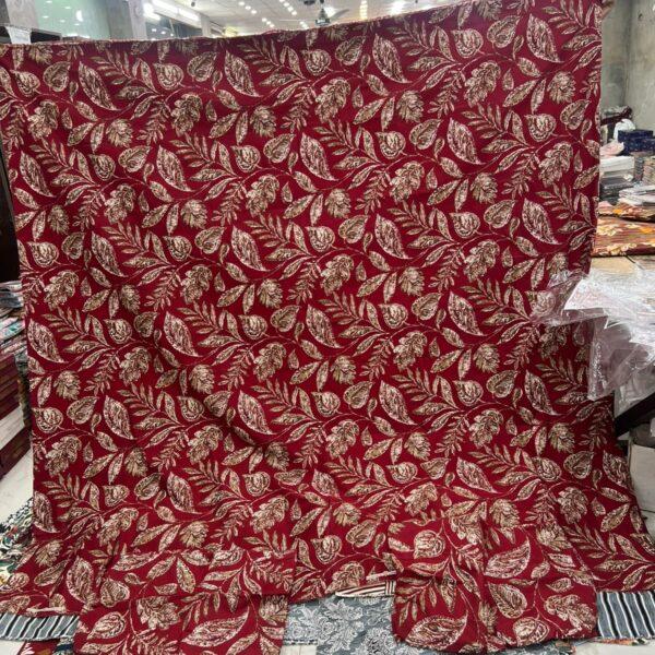 Safa Marwa Crystal Cotton Export Quality King Size Double Bedsheet Design No. 1