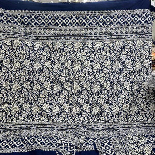 Safa Marwa Crystal Cotton Export Quality King Size Double Bedsheet Design No. 6