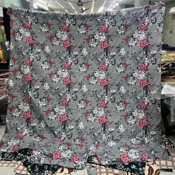 Safa Marwa Crystal Cotton Export Quality King Size Double Bedsheet Design No. 12