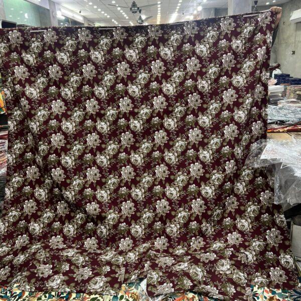 Safa Marwa Crystal Cotton Export Quality King Size Double Bedsheet Design No. 14