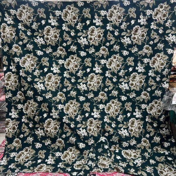 Safa Marwa Crystal Cotton Export Quality King Size Double Bedsheet Design No. 17