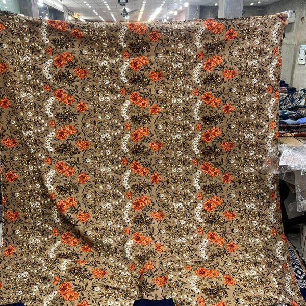 Safa Marwa Crystal Cotton Export Quality King Size Double Bedsheet Design No. 19