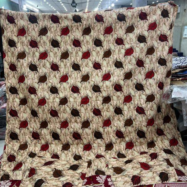 Safa Marwa Crystal Cotton Export Quality King Size Double Bedsheet Design No. 20