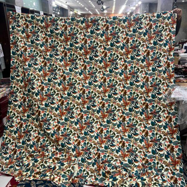 Safa Marwa Crystal Cotton Export Quality King Size Double Bedsheet Design No. 29