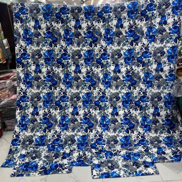 Safa Marwa Crystal Cotton Export Quality King Size Double Bedsheet Design No. 30