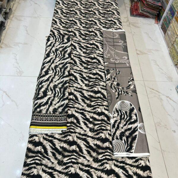 Safa Marwa Brand Bana Dora Linen Fabrics 3 piece Suit