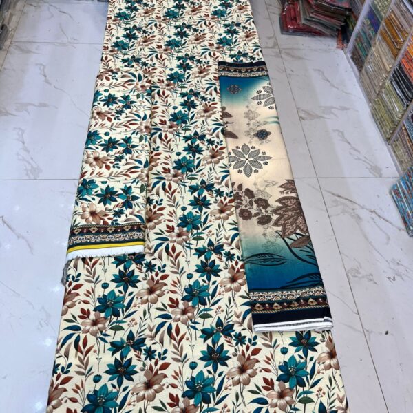 Safa Marwa Brand Bana Dora Linen Fabrics 3 piece Suit 3