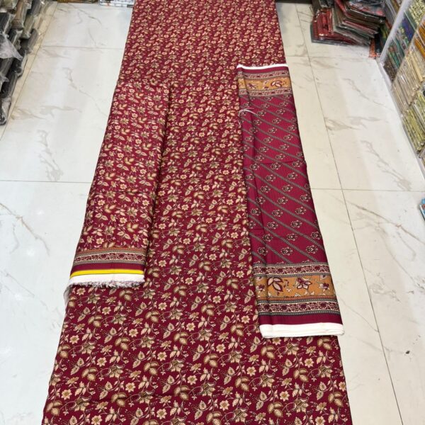 Safa Marwa Brand Bana Dora Linen Fabrics 3 piece Suit 4