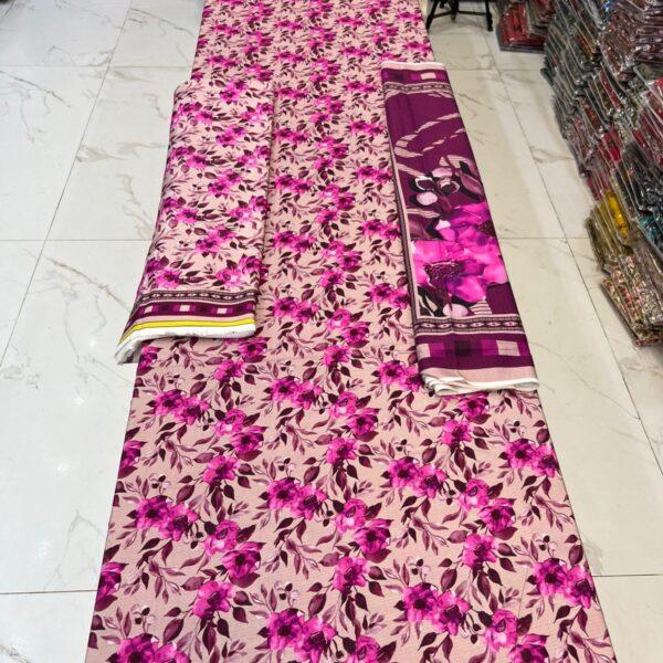 Safa Marwa Original Brand Dresses Bana Dora Linen Fabrics 3 piece Suit Women Dresses Design No 4