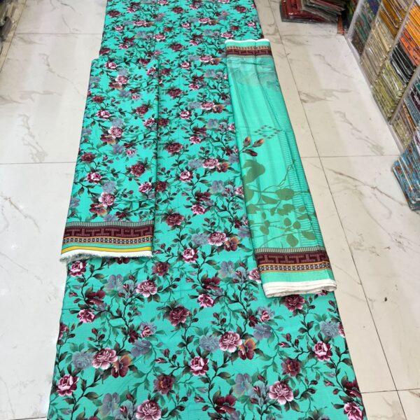 Safa Marwa Brand Bana Dora Linen Fabrics 3 piece Suit 6