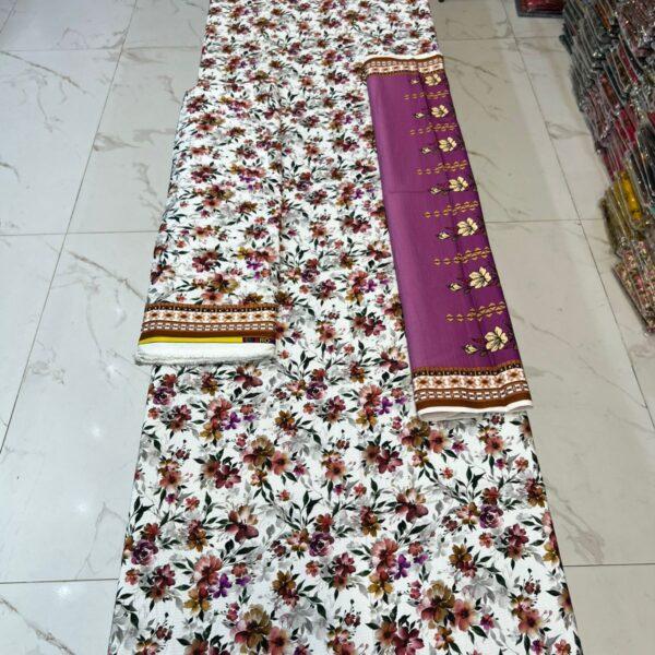 Safa Marwa Original Brand Dresses Bana Dora Linen Fabrics 3 piece Suit Women Dresses Design No6