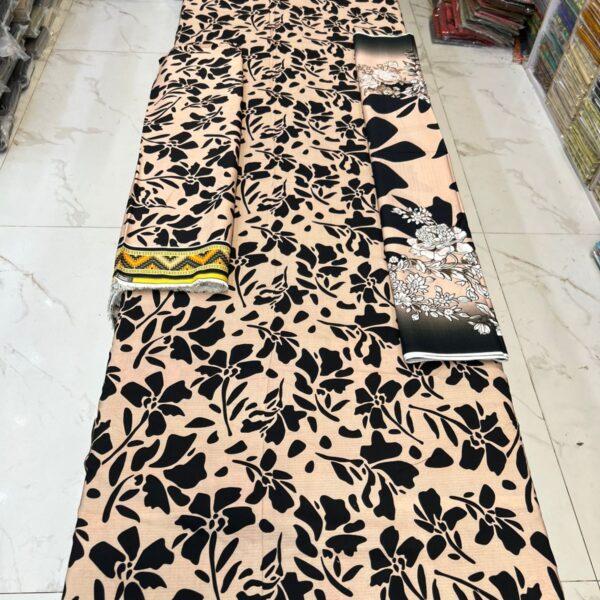 Safa Marwa Brand Bana Dora Linen Fabrics 3 piece Suit 7