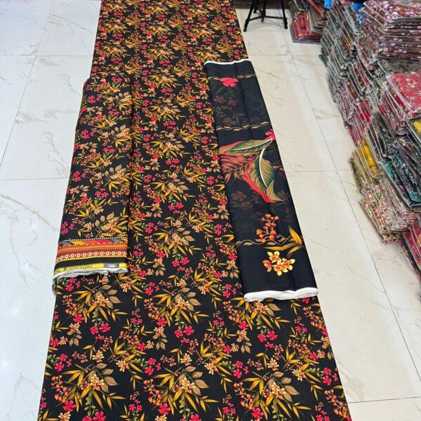 Safa Marwa Original Brand Dresses Bana Dora Linen Fabrics 3 piece Suit Women Dresses Design No9