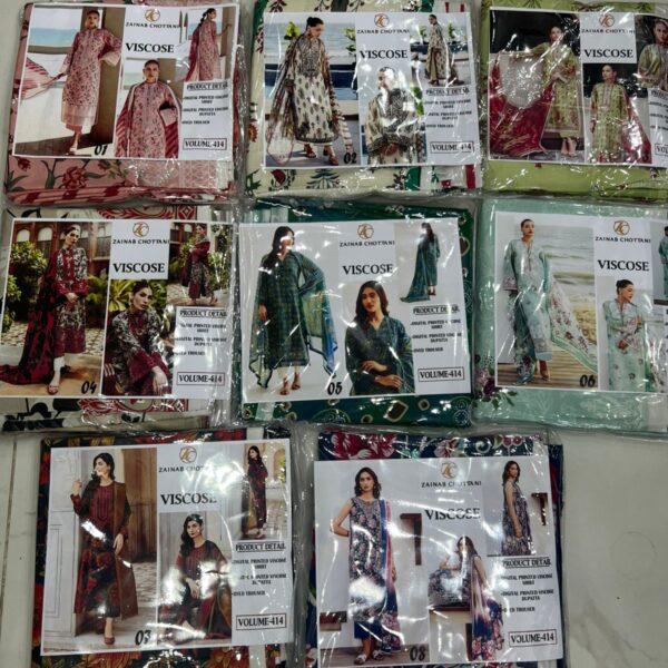 VOLUME-414 Zainab Chottani Digital Printed Viscose 3pc Dresses Women Collection