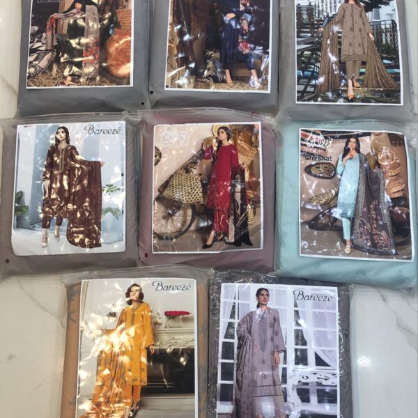 Bareeze Dhanak Wool Embroidered 3 Piece Suit Women Dresses