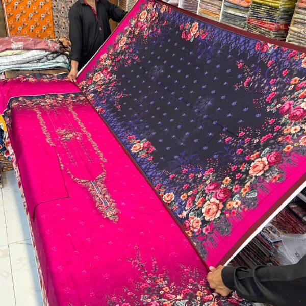 Safa Marwa Original Brand Linen Fabrics 3 piece Suit Women Collection Design No 2