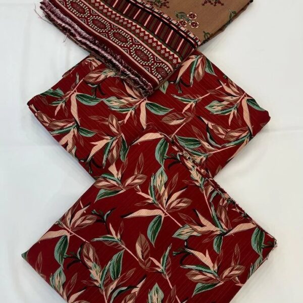 Safa Marwa Original Premium Viscose Bana Dora 3PC Suit Design No 5