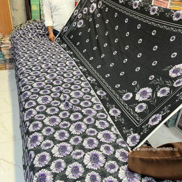 Safa Marwa Winter Collection Karandi Fabrics Unstitch 3 Piece Suit Women Dresses Design No 8