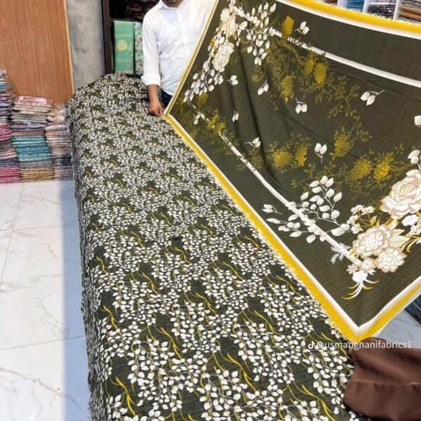 Safa Marwa Winter Collection Karandi Fabrics Unstitch 3 Piece Suit Women Dresses Design No 1