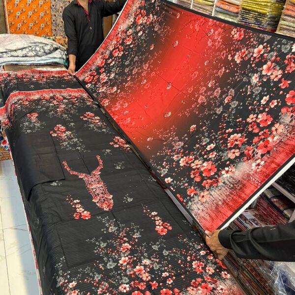 Safa Marwa Original Brand Linen Fabrics 3 piece Suit Women Collection Design No 1