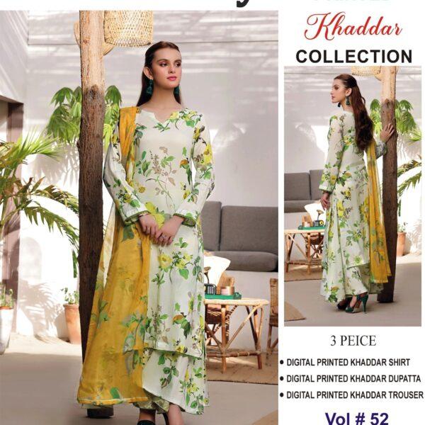 ZELLBURY khaddar Fabrics Original Brand Winter Collection Women Dresses 3 Piece Suit Design No 1