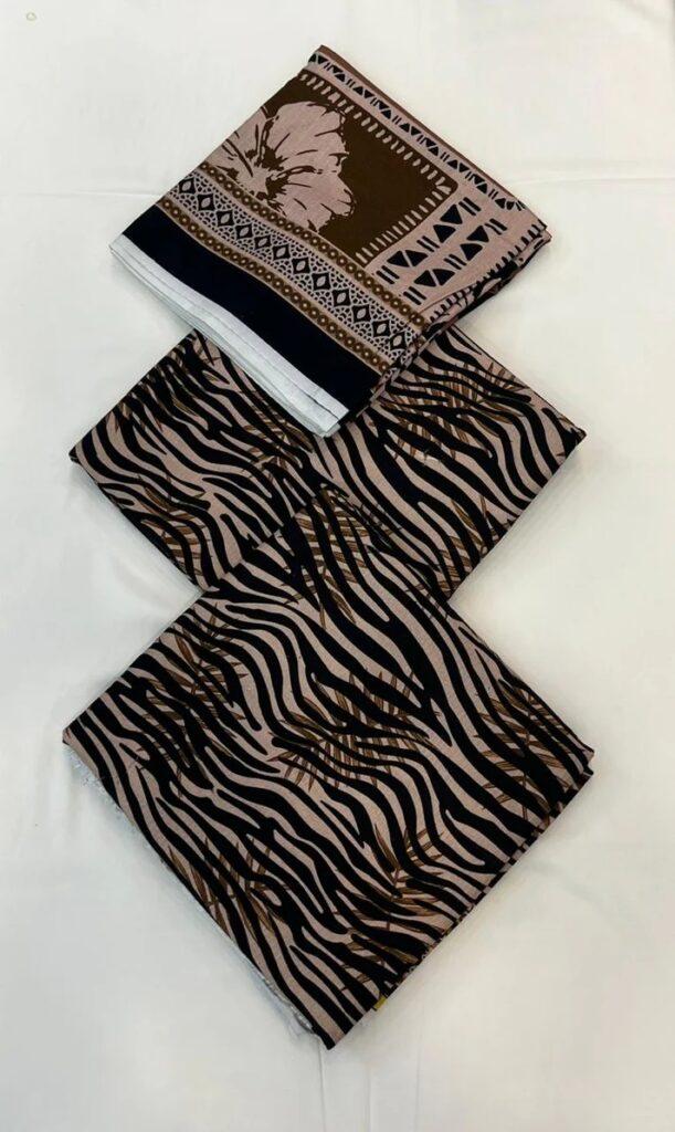 Safa Marwa Brand Bana Dora Linen Fabrics 3 piece Suit