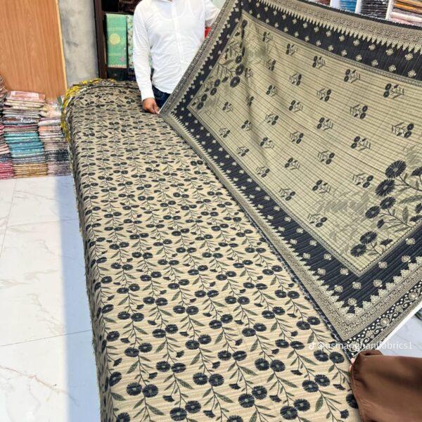 Safa Marwa Winter Collection Karandi Fabrics Unstitch 3 Piece Suit Women Dresses Design No 9