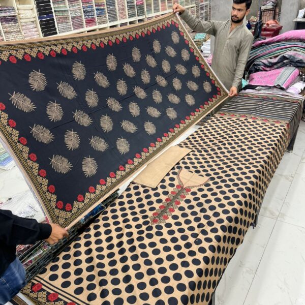 Safa Marwa Original Dhanak 3piece Suit Women Collection Design No 13