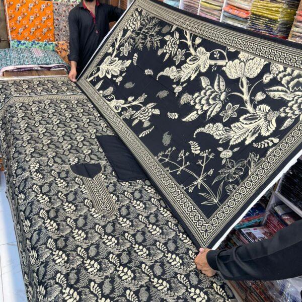 Safa Marwa Original Brand Linen Fabrics 3 piece Suit Women Collection Design No 14