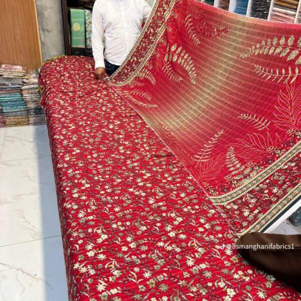 Safa Marwa Winter Collection Karandi Fabrics Unstitch 3 Piece Suit Women Dresses Design No 16