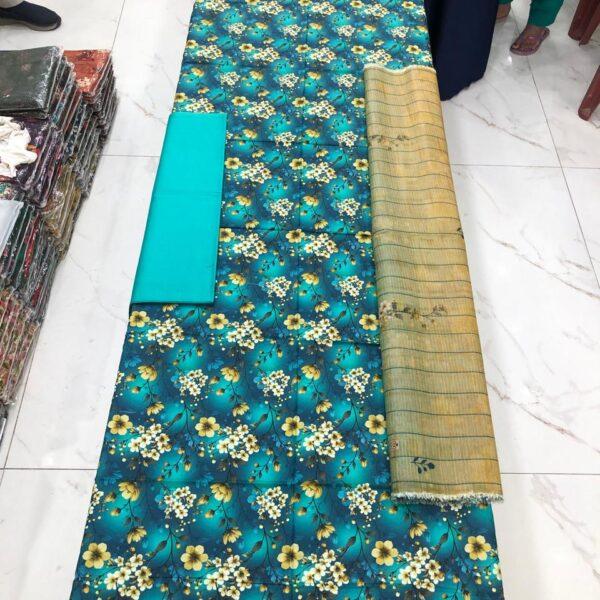 Safa Marwa Original Brand Linen Fabrics 3 piece Suit 16