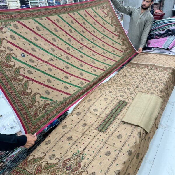 Safa Marwa Original Dhanak 3piece Suit Women Collection Design No 16