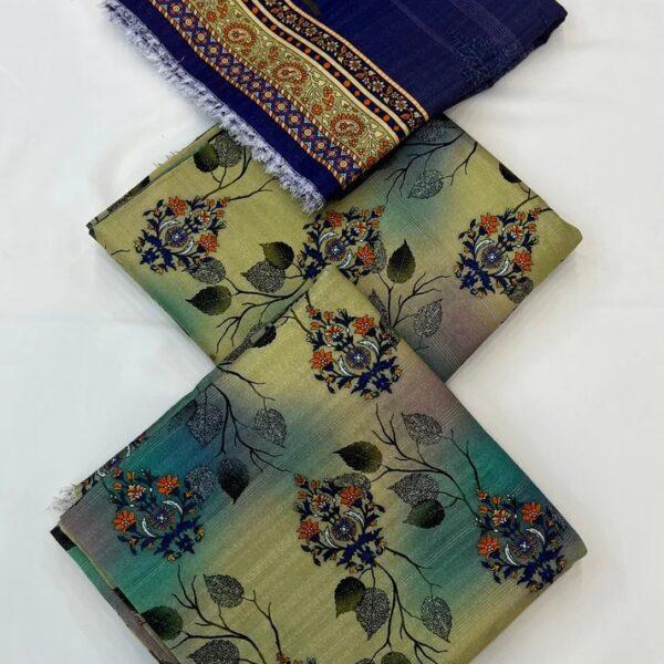 Safa Marwa Winter Collection Karandi Fabrics Unstitch 3 Piece Suit Women Dresses Design No 15