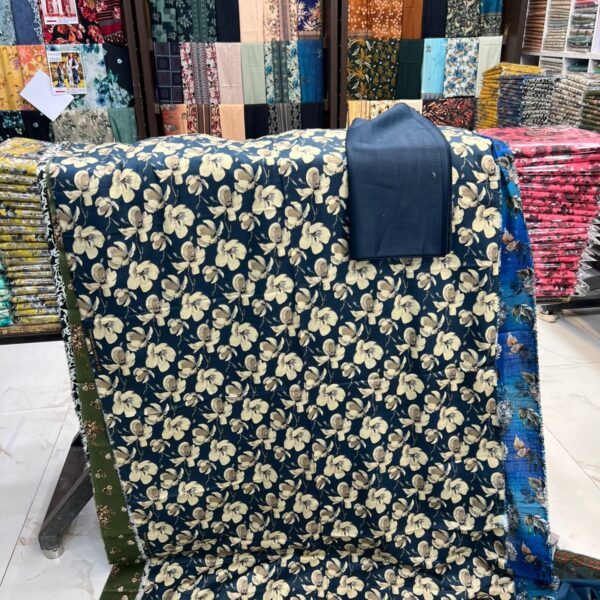 Safa Marwa Original Brand Printed Khaddar Fabrics Unstitched 2 Piece Suit Women Collection Design No 18