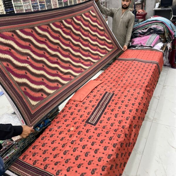 Safa Marwa Original Dhanak 3piece Suit Women Collection Design No 19