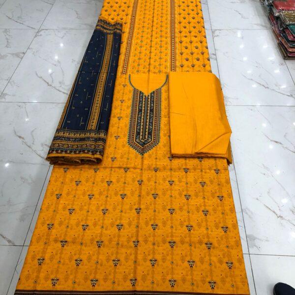 Bareeze Original Brand Khaddar Fabric 3 piece Suit Women Collection Design No 1