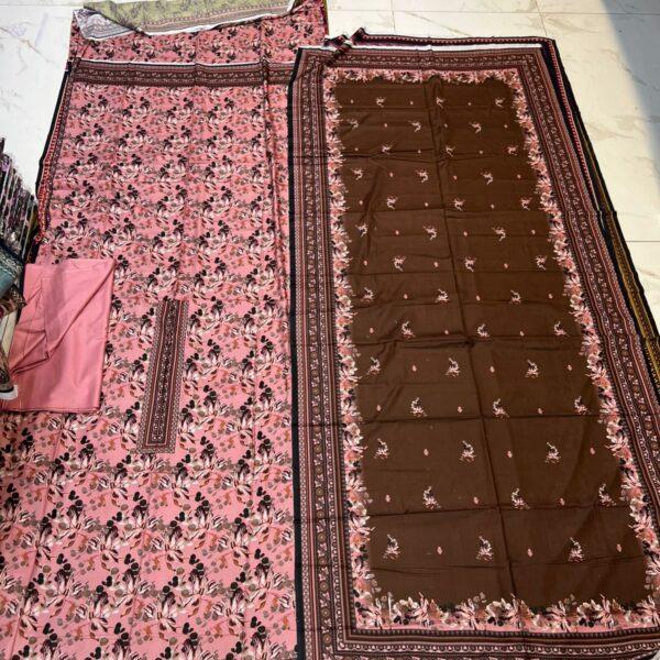 Premium Digital Printed Linen 3 Piece Suit