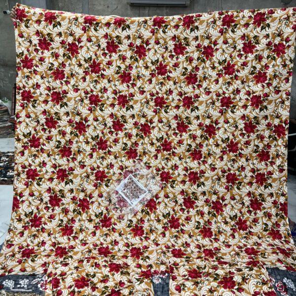 Safa Marwa Original Bedsheets Export Quality King Size Double Bedsheet Design No 24