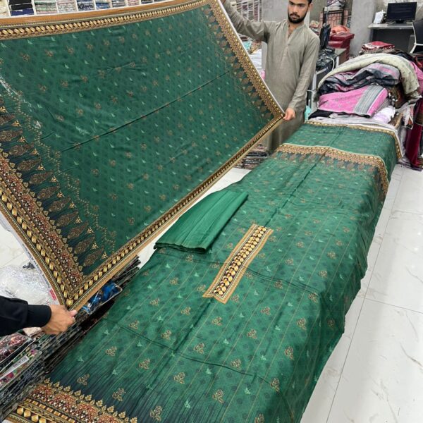 Safa Marwa Original Dhanak 3piece Suit Women Collection Design No 24