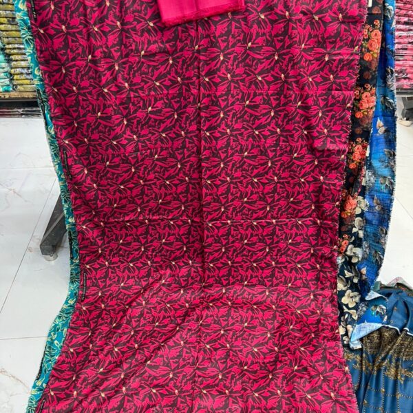 Safa Marwa Original Brand Printed Khaddar Fabrics Unstitched 2 Piece Suit Women Collection Design No 24