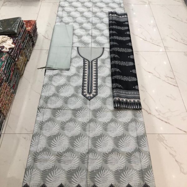 Safa Marwa Original Brand Linen Fabrics 3 piece Suit 3