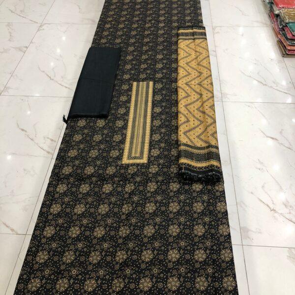 Bareeze Original Brand Khaddar Fabric 3 piece Suit Women Collection Design No 2