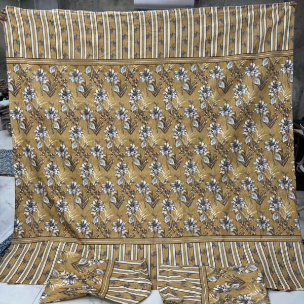 Safa Marwa Original Bedsheets Export Quality King Size Double Bedsheet Design No 31