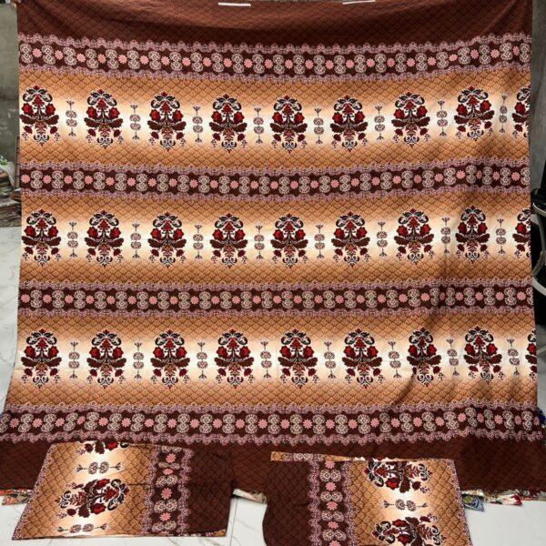 Safa Marwa Original Bedsheets Export Quality King Size Double Bedsheet Design No 34