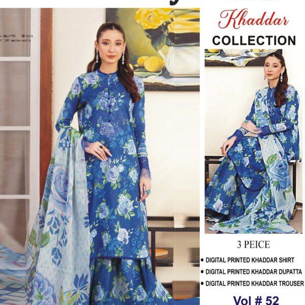 ZELLBURY khaddar Fabrics Original Brand Winter Collection Women Dresses 3 Piece Suit Design No 4