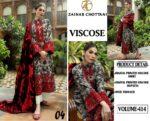 Volume 414 – Zainab Chottani Viscose Digital Printed 3 Piece Dress – Design No. 04